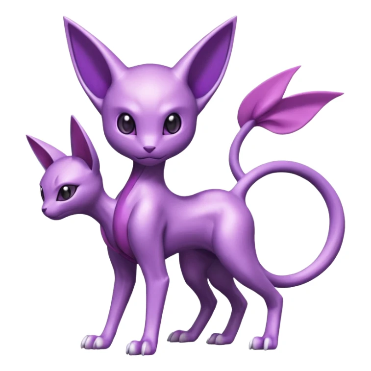 Genesect-Mewtwo-Espeon-Fakémon-hybrid-creature (full body)  sticker
