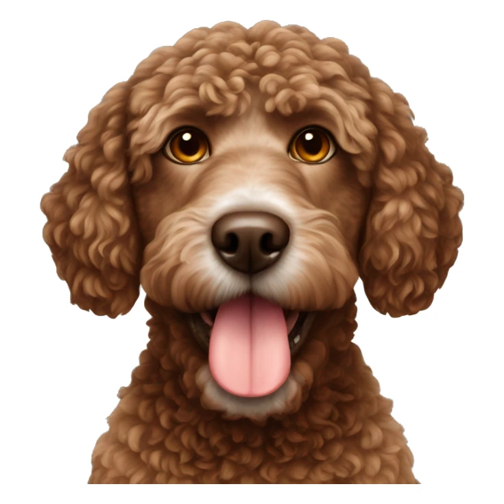 Brown Spanish water dog  sticker