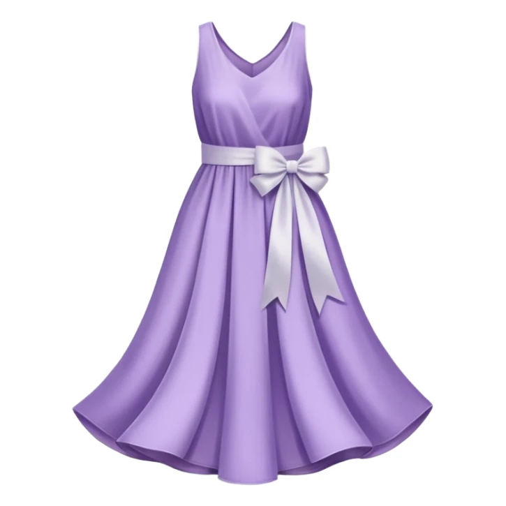 soft purple dress ribbon sticker
