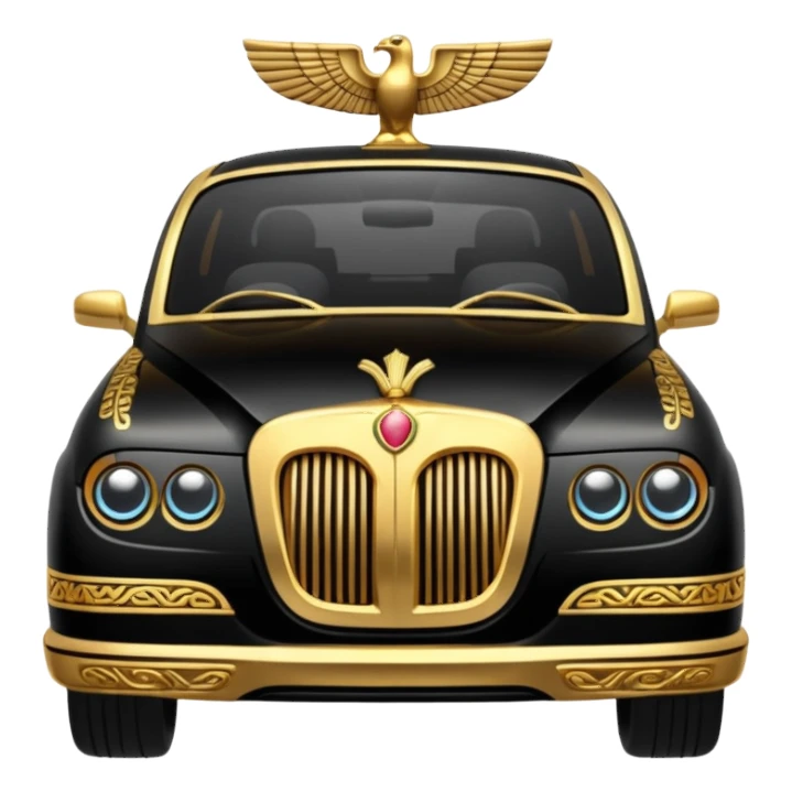 Egyptian STYLE car with Gold Details sticker