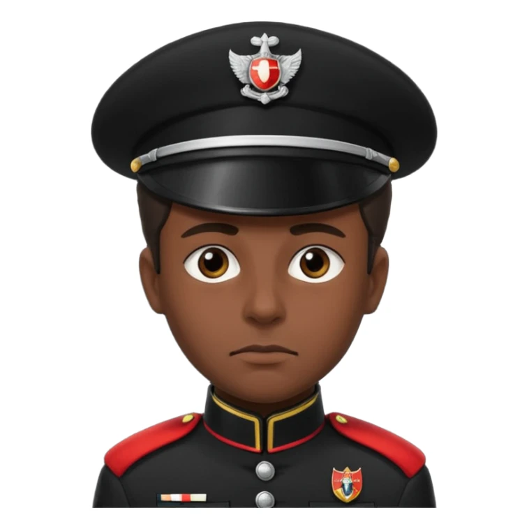 Creamele con la divisa da Carabiniere nera   sticker