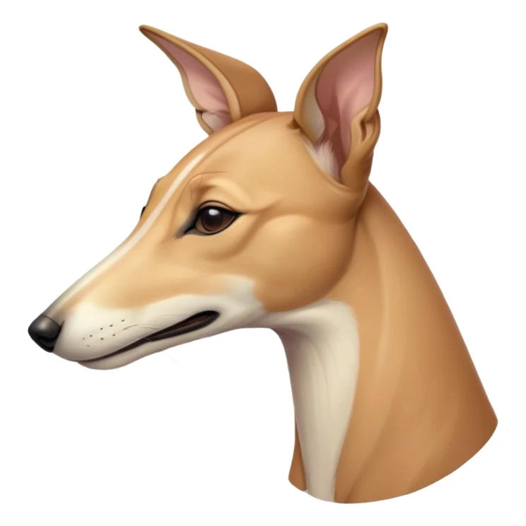 Meme-Worthy Cute Sleeping Fawn Greyhound Portrait Emoji, Head resting peacefully with a contented smile, showcasing a slender build and a luxuriously smooth fawn Fur, eyes shut in a serene nap, Simplified yet hilariously adorable features, highly detailed, glowing with a soft, drowsy light, high shine, relaxed and utterly lovable, stylized with an air of playful laziness, bright and heartwarming, soft glowing outline, capturing the essence of a comically sleepy racer, so meme-worthy it feels like it could instantly become the next viral sensation of adorable slumber! sticker