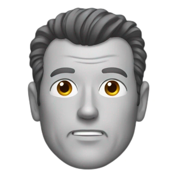 Bruce Willis with hair sticker