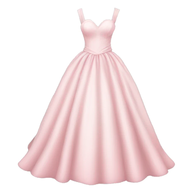 pastel pink wedding dress sticker