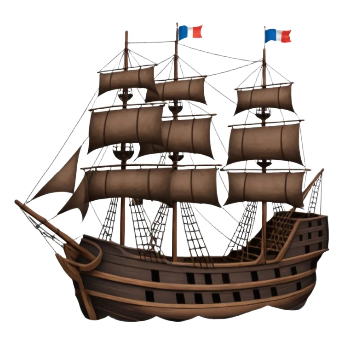 Batavia the Dutch East India Company ship, no flags sticker