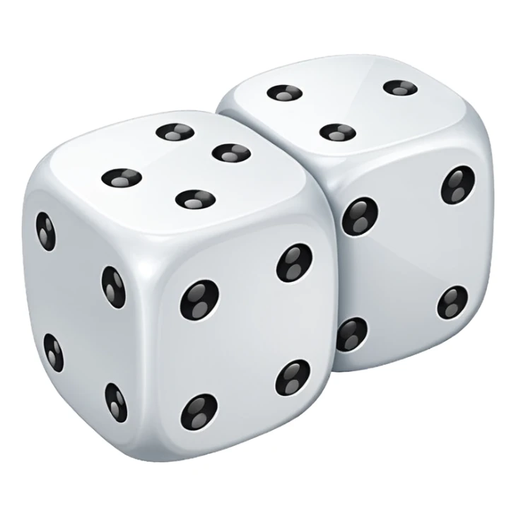 Emoji tenant un 6 et un 7 sticker