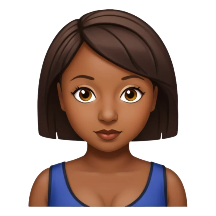 Naturi Naughton with dark brown short hair sticker