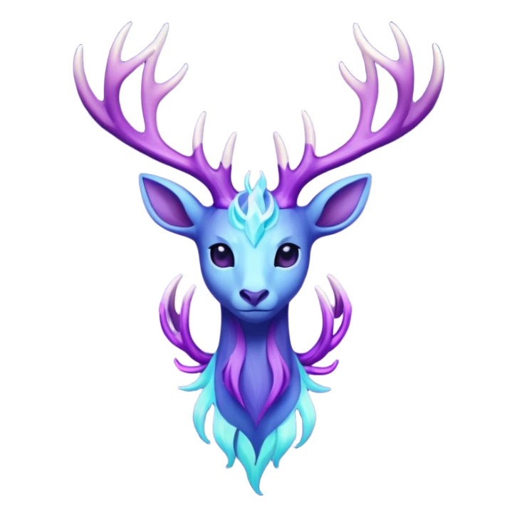 Pokemon legendary cian and purple  xerneas sticker