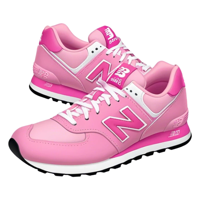 Pink new balance sneakers sticker