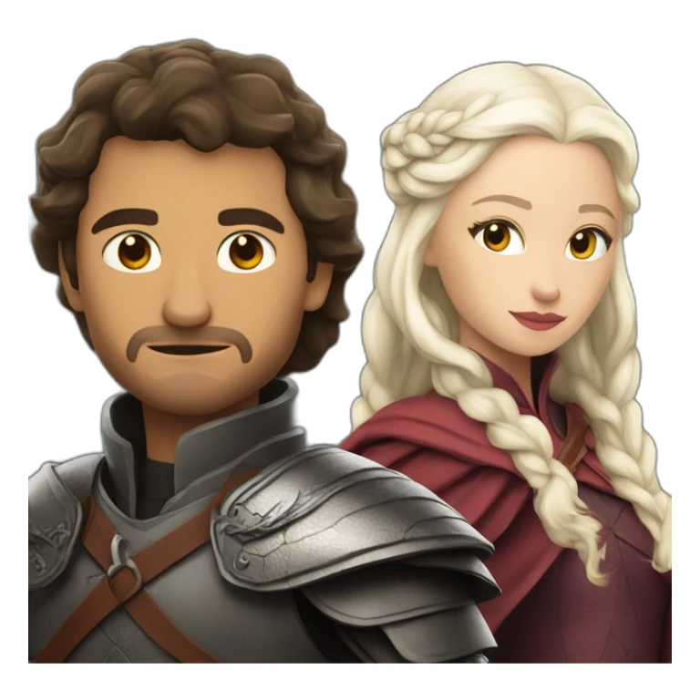 Deanerys Targaryen and dragon sticker