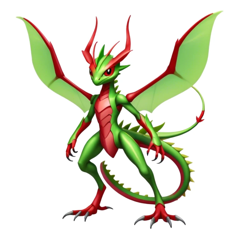  Cool Edgy Shiny Futuristic Ethereal Legendary Scizor-Flygon-Digimon-hybrid full body sticker