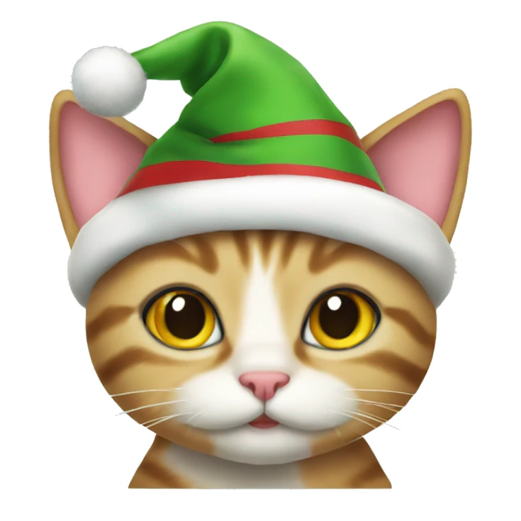 christmas kitty sticker