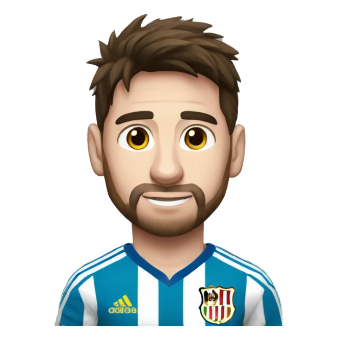 messi con la camiseta de la seleccion sticker
