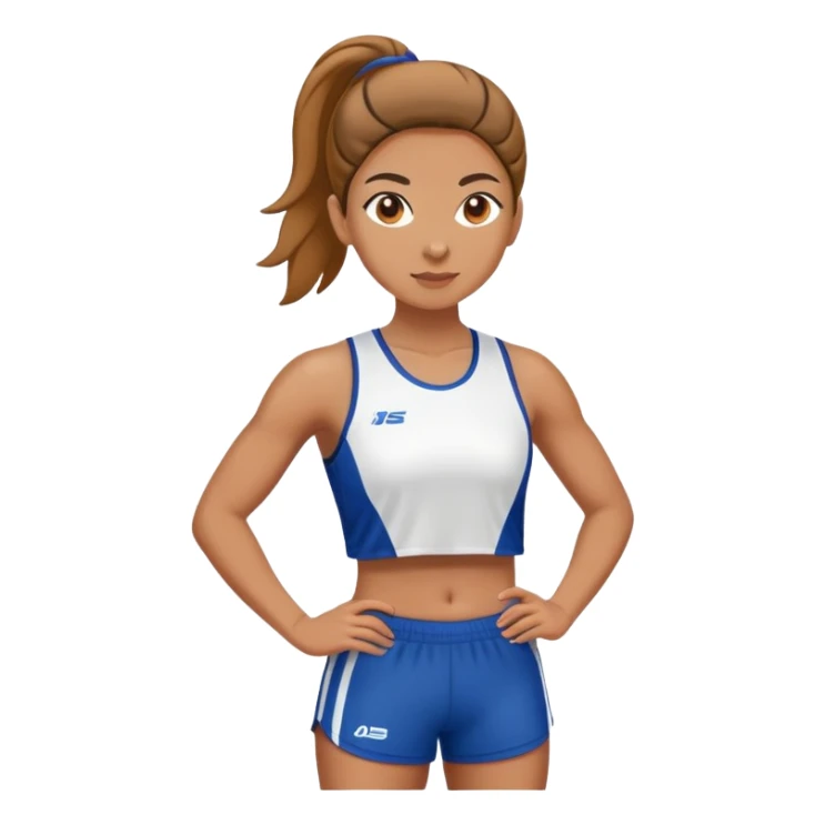 female athlete in sports kit standing sticker