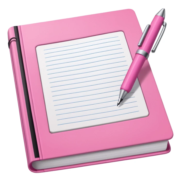 big open pink book and note pen add on it the word BUSY sticker