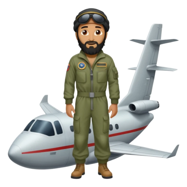 Osama bin Ladin standing on top of a plane sticker