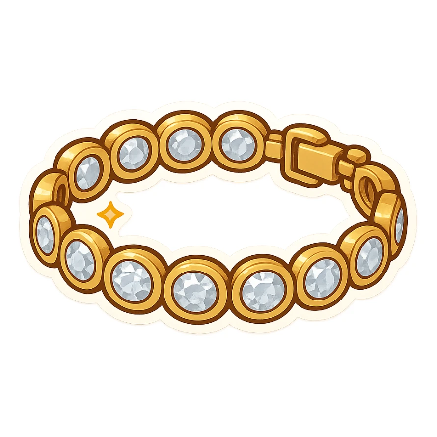 Luxury women’s tennis bracelet  sticker