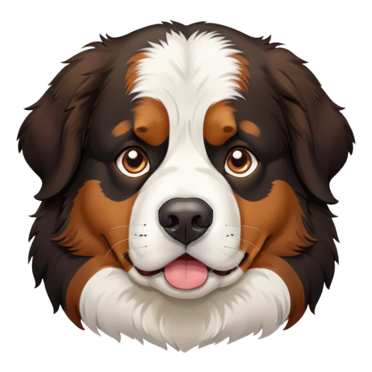 Tired and confused bernese mountain dog sticker