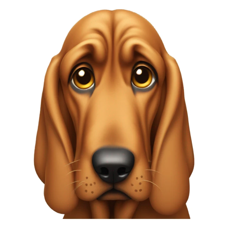 A Bloodhound dog says no! sticker