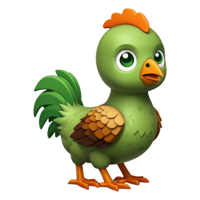 minecraft baby zombie riding minecraft chicken  sticker