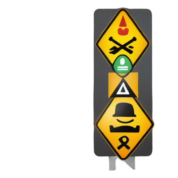 “Don’t crash out” sign sticker