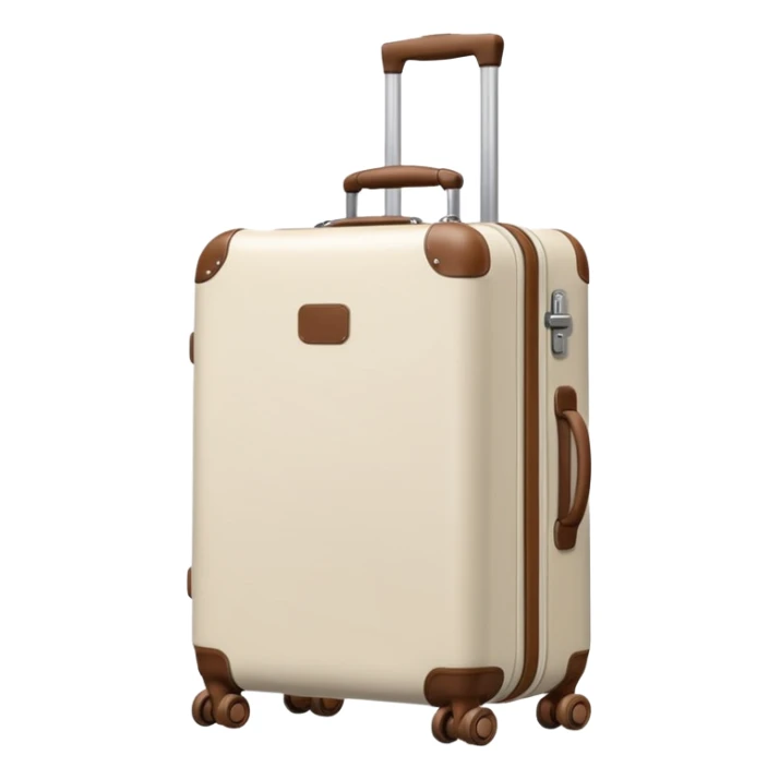 aesthetic ivory minimal suircase with wheels sticker