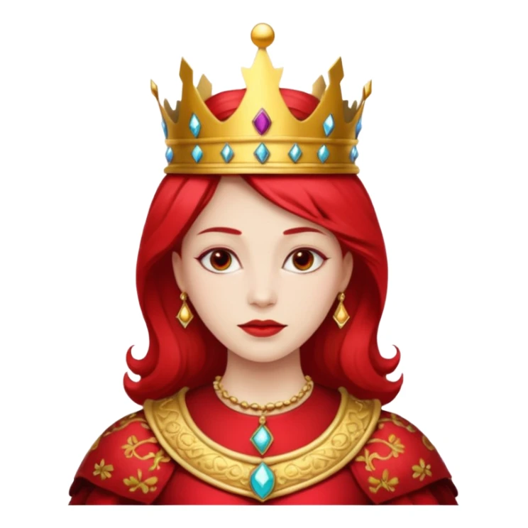 red queen in alice wonderland sticker