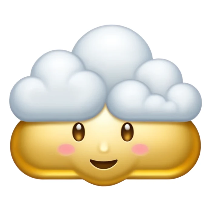 Quiero una nube dorada estilo oriental sticker