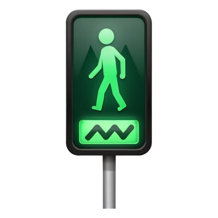 Crosswalk Light signal icon Lights , Kidsn. sticker