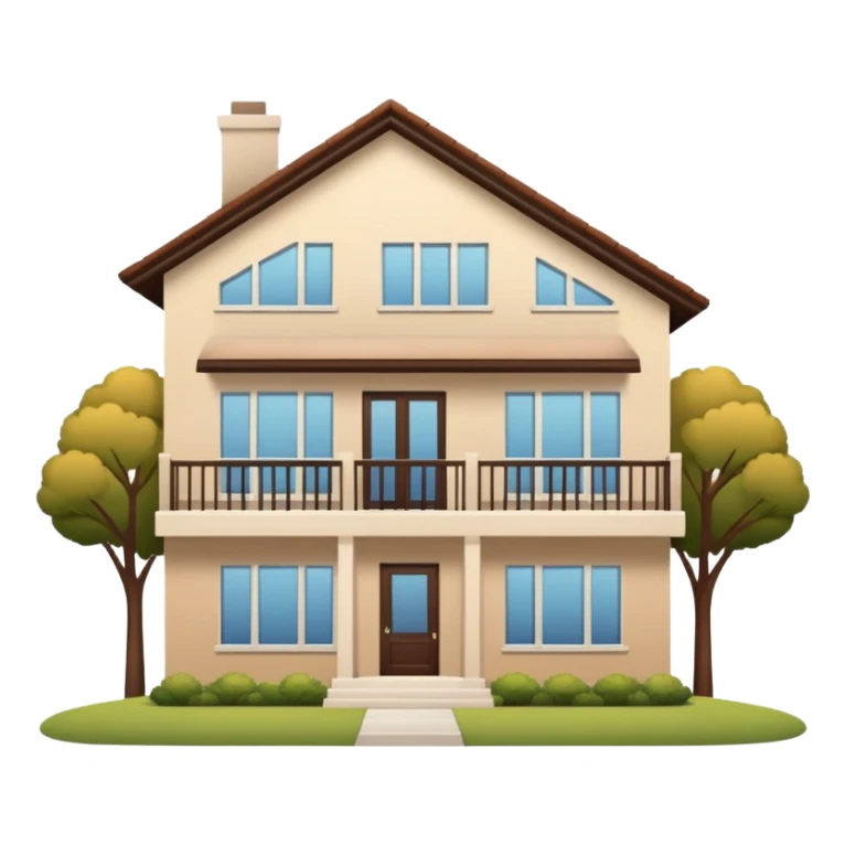 modern house for a normal family sticker