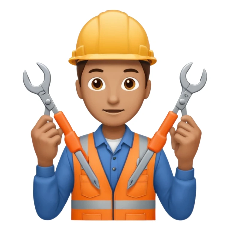 Electrician with Wire Cutters Open sticker