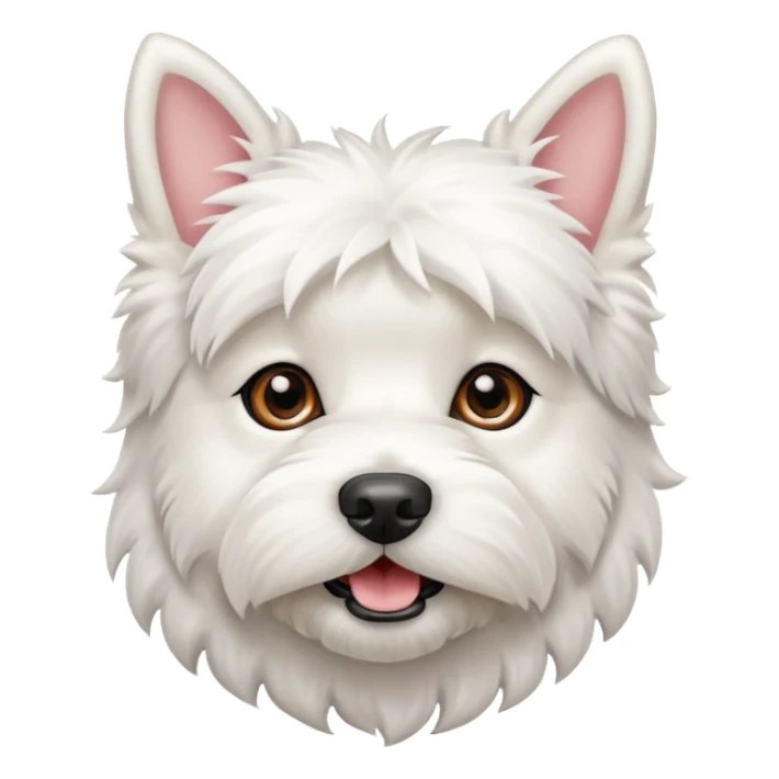 adorable west highland terrier dog sticker