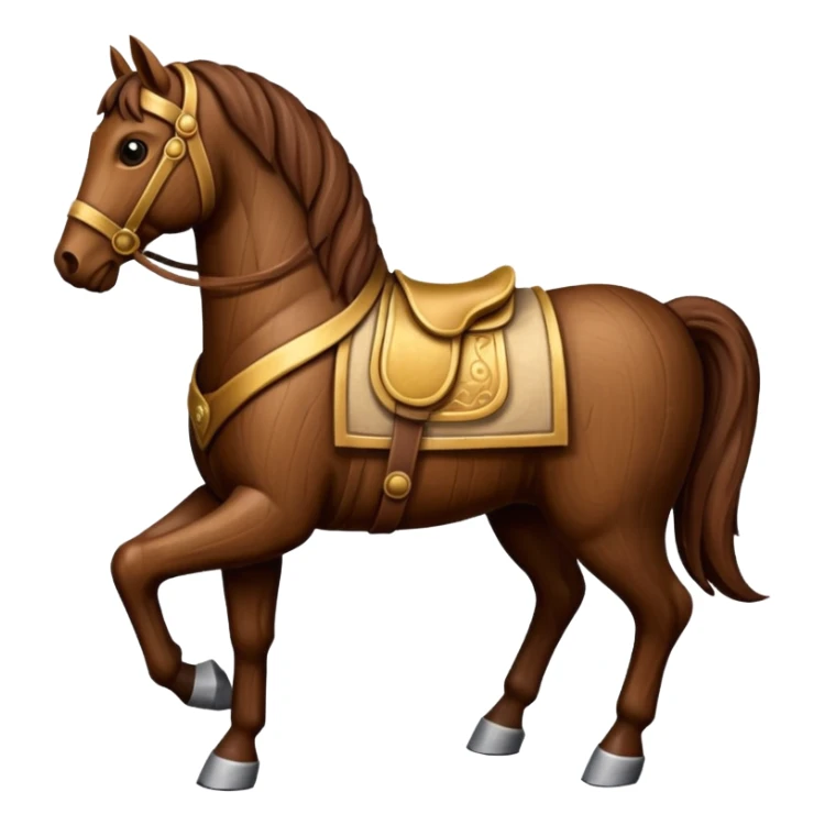 Wooden Troy Horse sticker