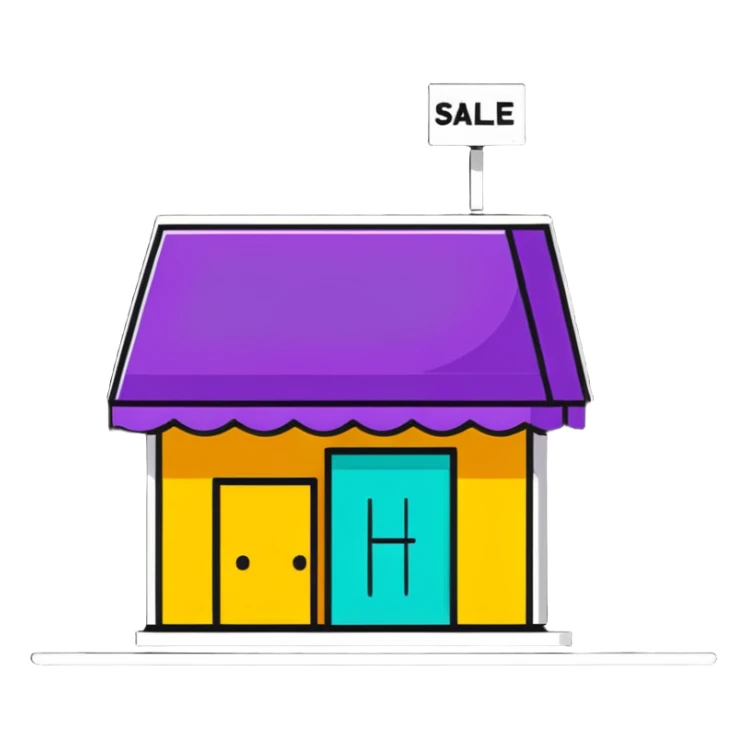 for sale sign sticker