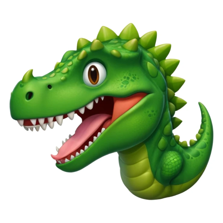 Dinosaur sticking its tounge out sticker