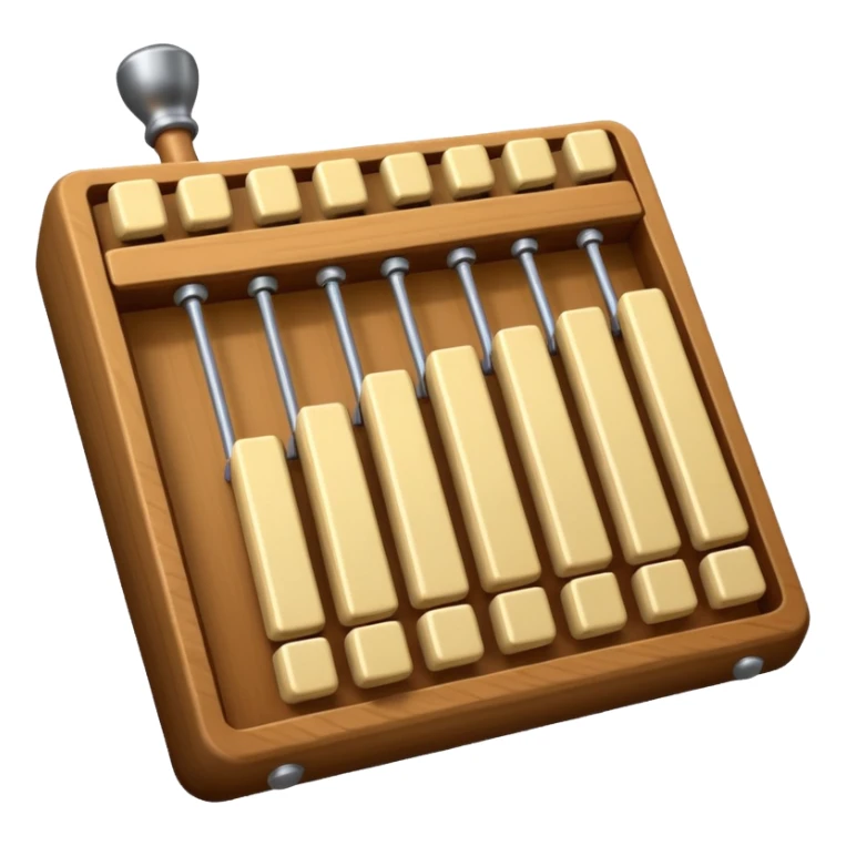 wood glockenspiel instrument sticker