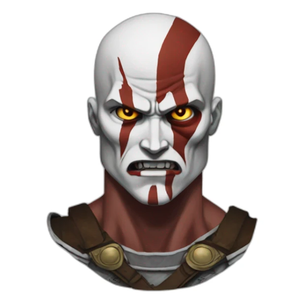 Kratos tranformated in Titan from shingeki no kyojin  sticker