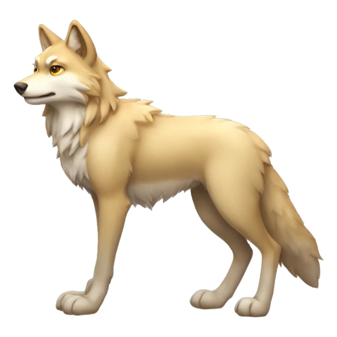 Anthropomorphic Fionbri-Falvie-wolf (full body) sticker
