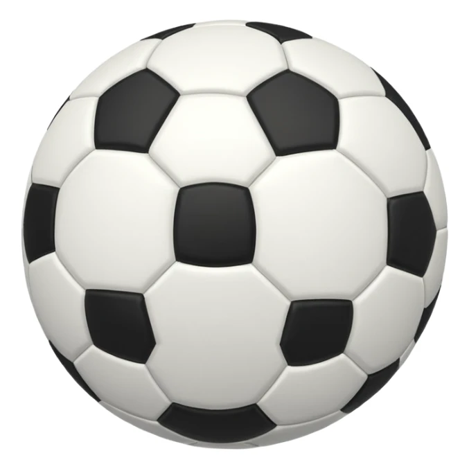 Crea un balón negro con rayas blancas sticker