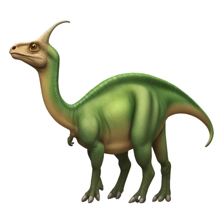 highly realistic Parasaurolophus  sticker