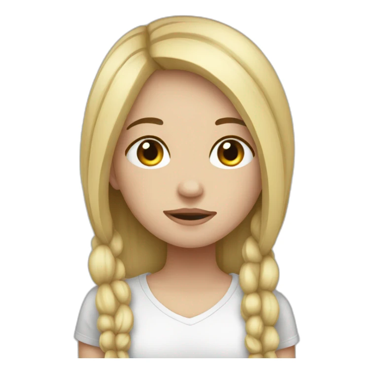 replacing depression with exhaustion white girl sticker