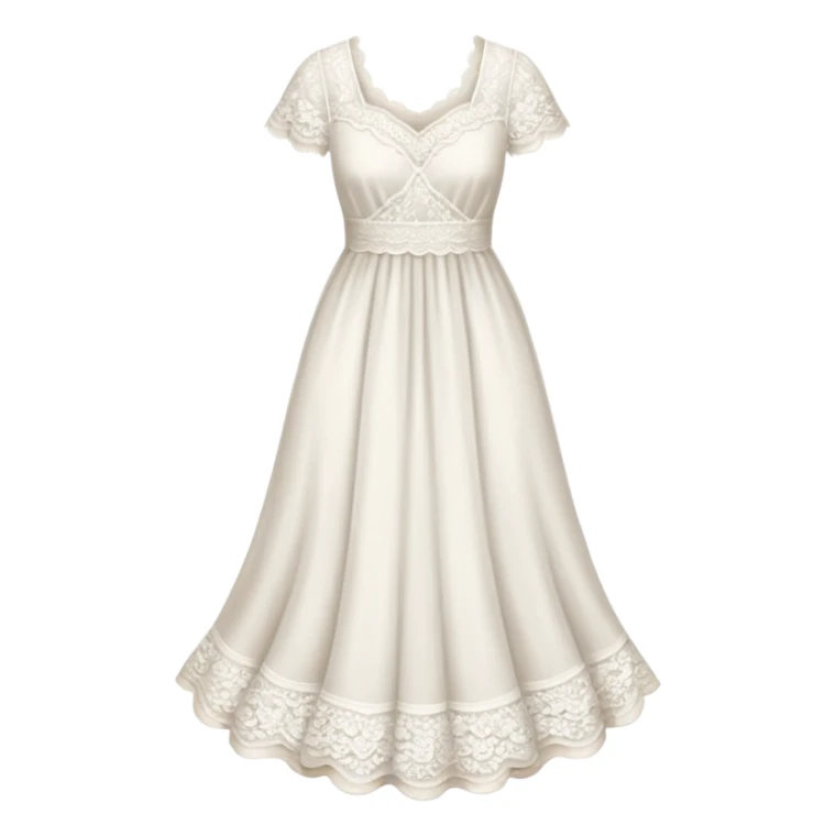 white dress sticker