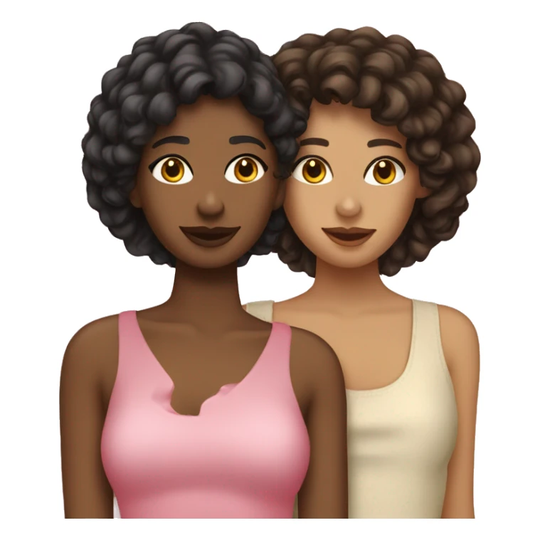 three bestfriends in a coquette stylr sticker