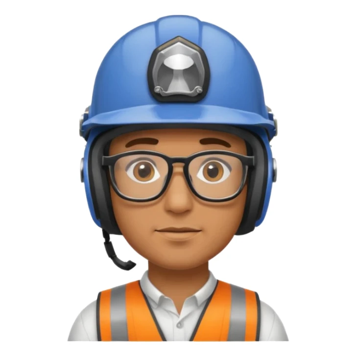 man wearing helmet glasses sticker
