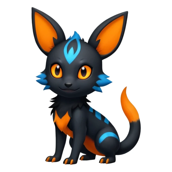 Salandit-Umbreon-Litten-Hybrid (Full body) sticker