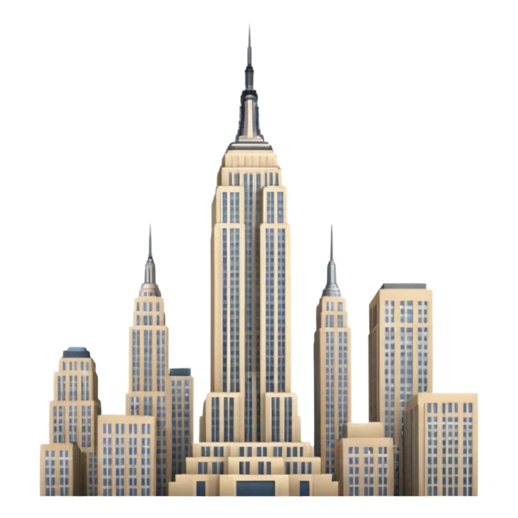 just the stand alone empire state building sticker