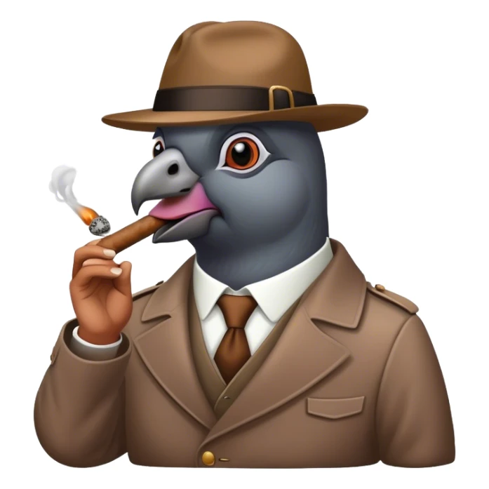 Pigeon is a drug lord , cigar sticker