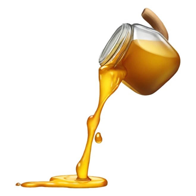 Jar dripping of honey sticker