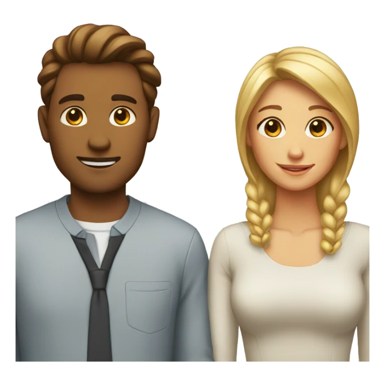 single man and woman sticker