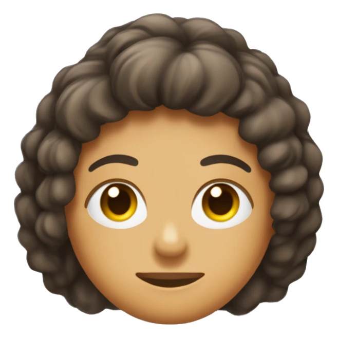 Um humano de pele clara, com olhos um pouco caídos, nariz um pouco grande e cabelo castanho e curto. com moletom. sticker